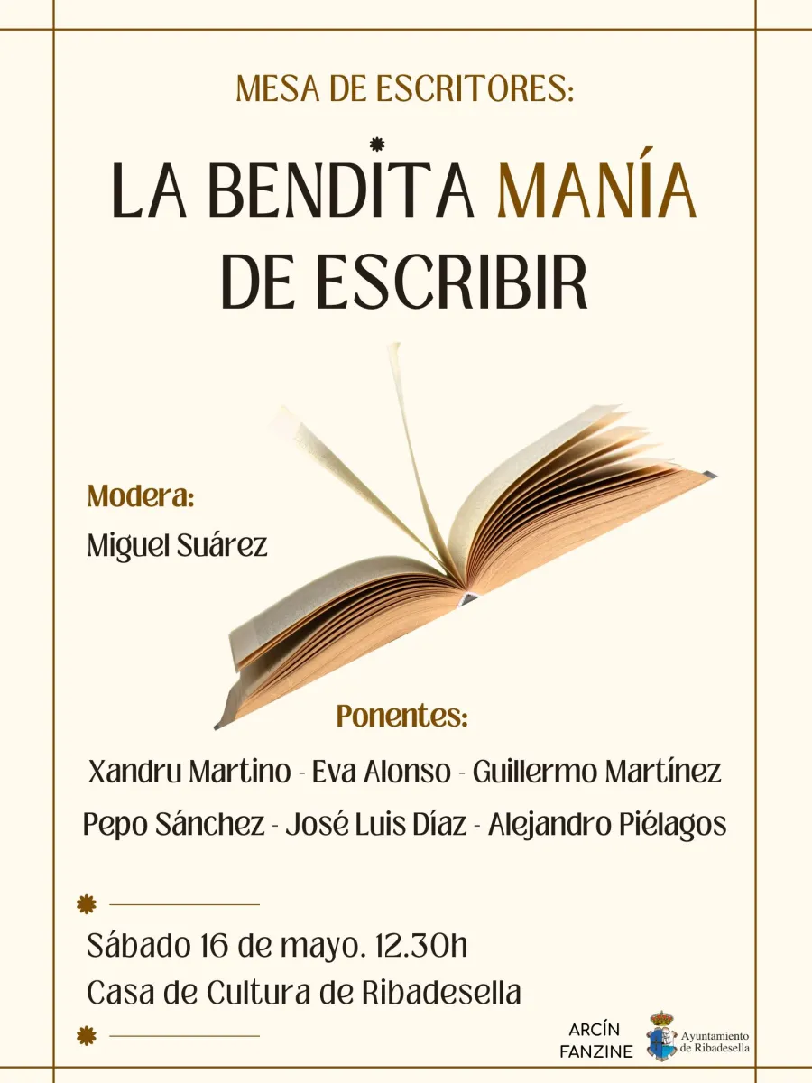 Cartel Mesa de Escritores Riosellanos