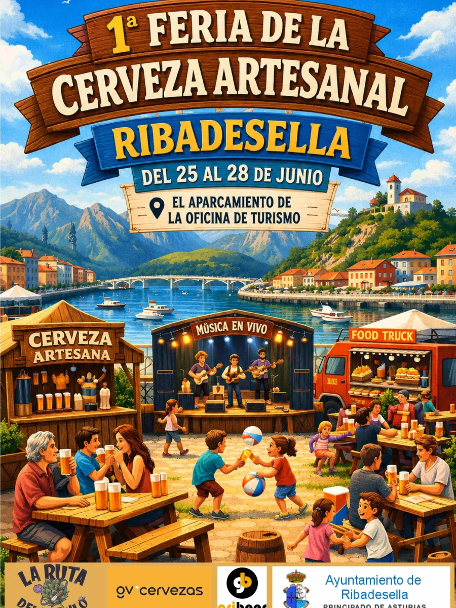 Cartel de la 1ª Fiesta de la Cerveza Artesanal