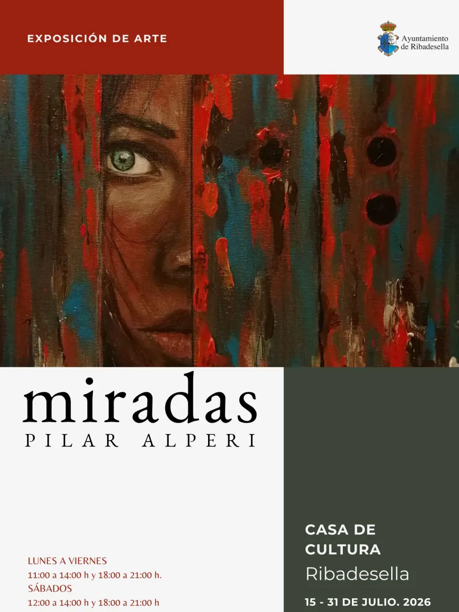 Cartel de la exposición de pintura de Pilar Alperi