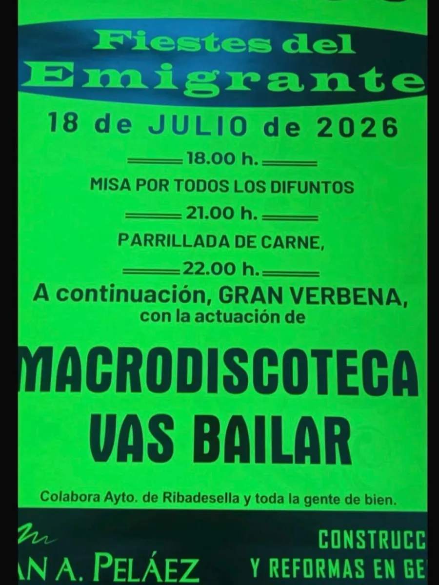 Cartes de les fiestes del Emigrante en Camangu