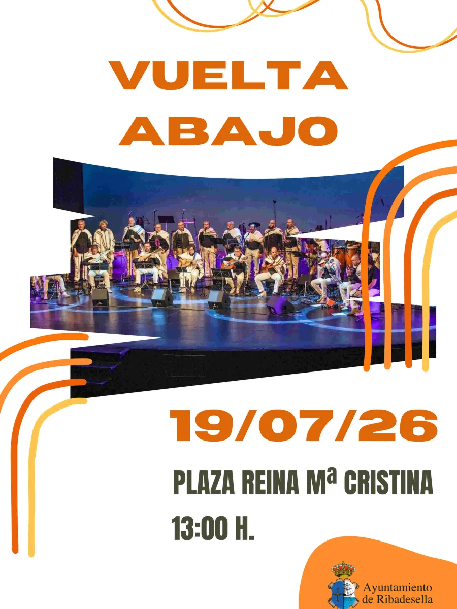 Cartel de la actuación del grupo Vuelta Abajo