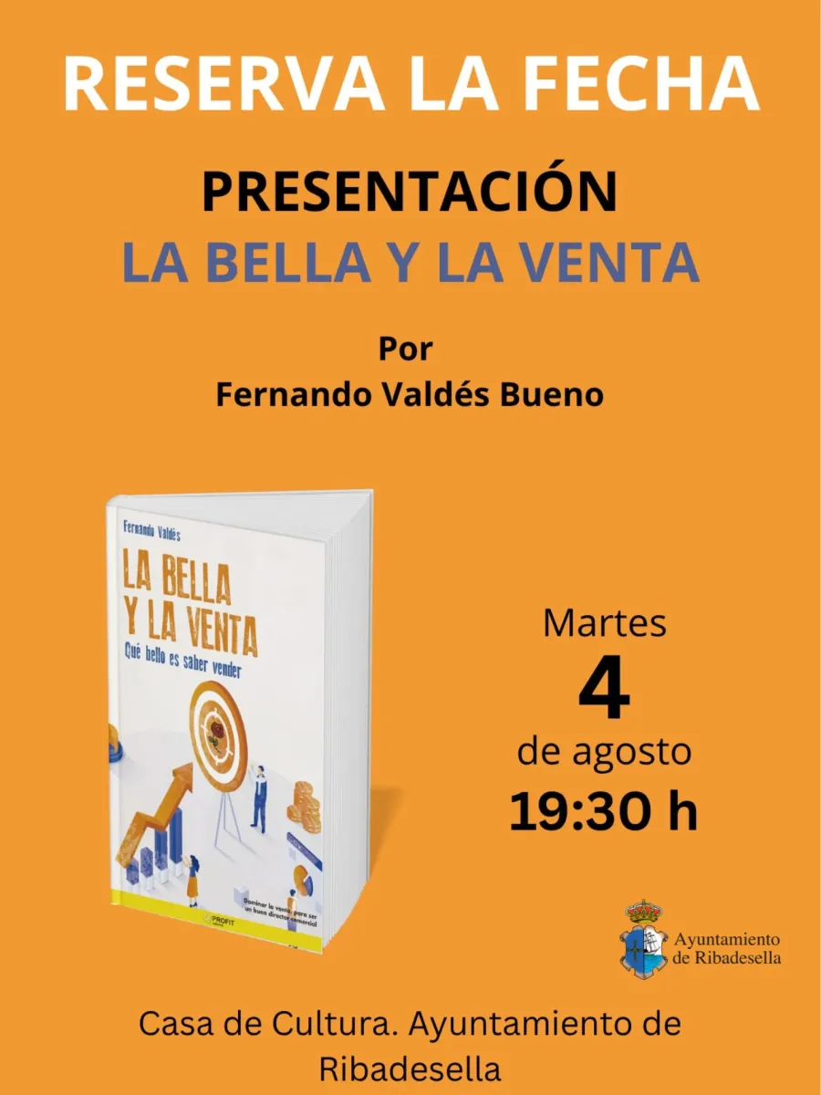 Cartel de la presentación literaria de Fernando Valdés Bueno