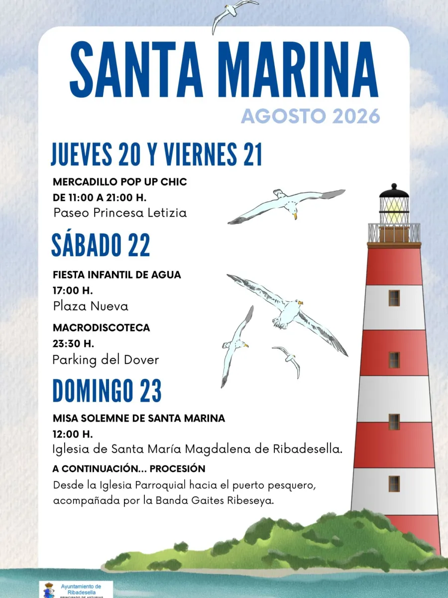 Cartel de las fiestas de Santa Marina 2026