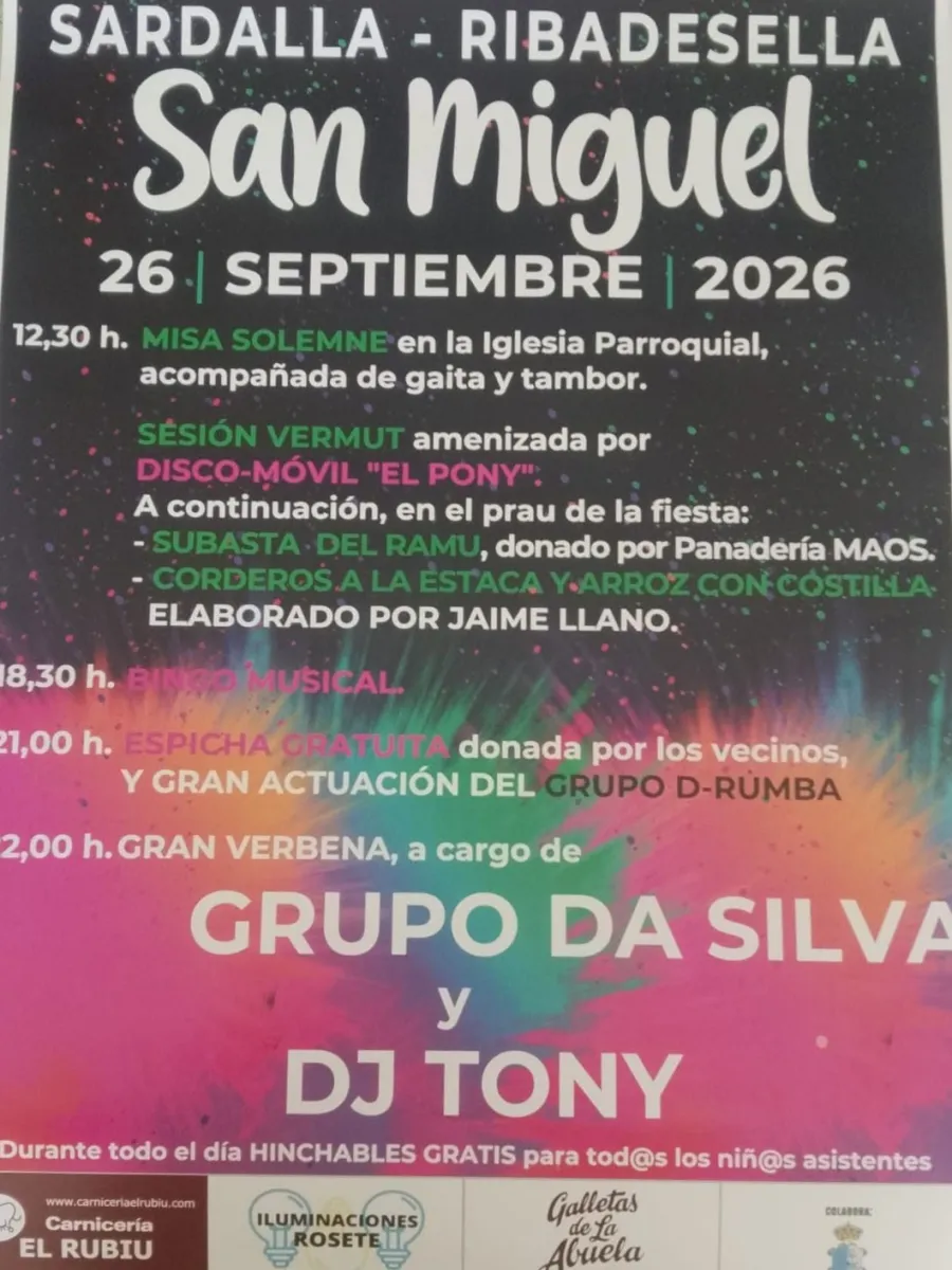 Cartel de la fiesta de San Miguel en Sardalla_2026