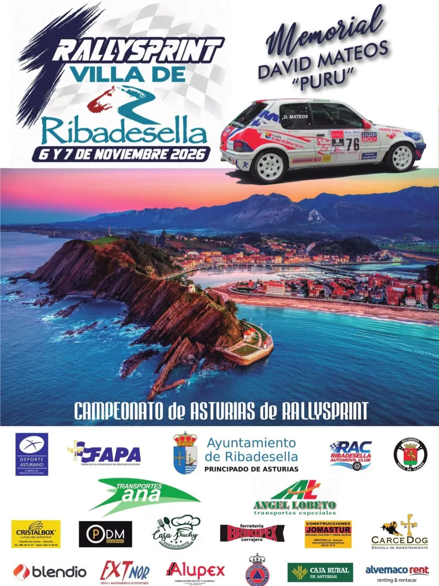 Cartel del 1er Rallysprint Villa de Ribadesella
